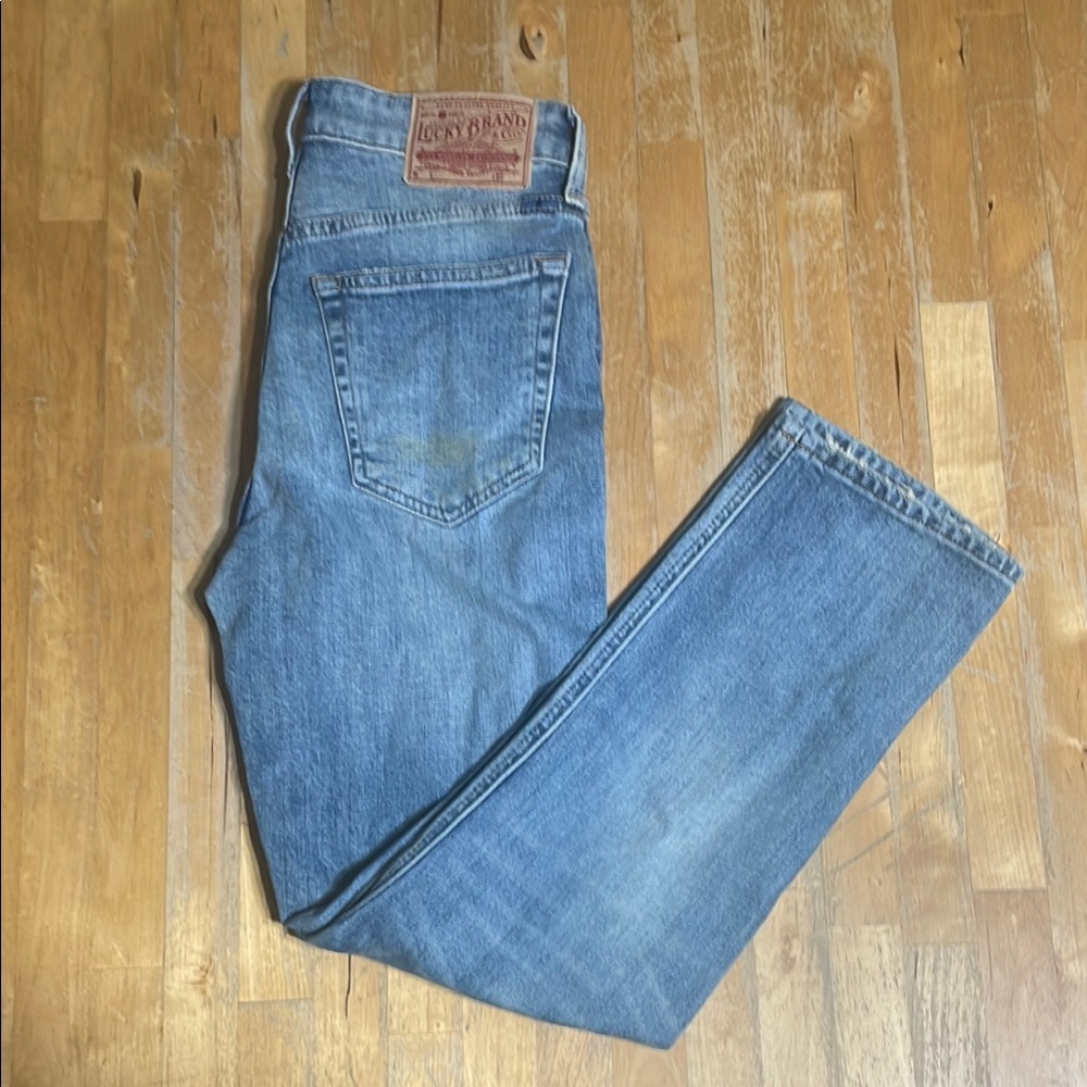 Lucky Brand Bridgette slim straight beaded jeans